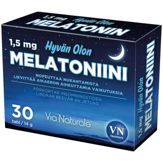 Hyvän Olon Melatoniini 30 tbl - ravintolisä