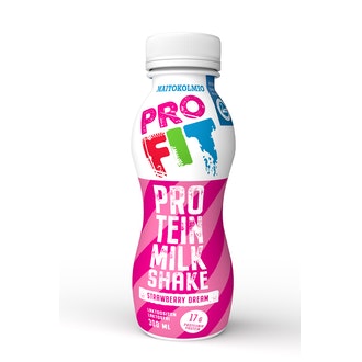 Maitokolmio PROFIT strawberry dream protein milkshake 300ml laktoositon