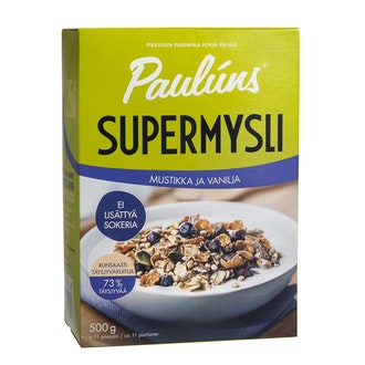 Paulúns mustikka ja vanilja mysli 500g