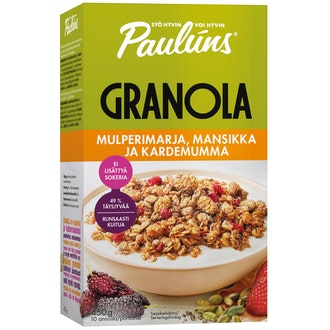 Paulúns Granola mulperimarja, mansikka ja kardemumma 450g