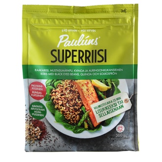 Paulúns Superriisi mustasilmäpapu jyvä-siemenseos 360g