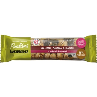 Pauluns pähkinäpatukka 35g manteli-omena-kanel