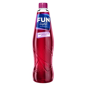 FUN Light metsämarjanmakuinen juomatiiviste 1,0l