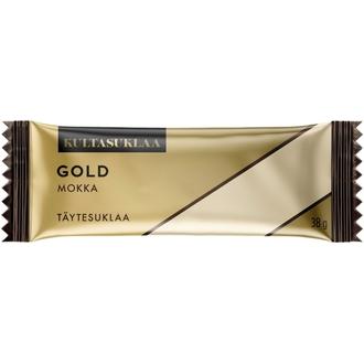 Kultasuklaa Gold Caramel mokka -suklaapatukka 38g