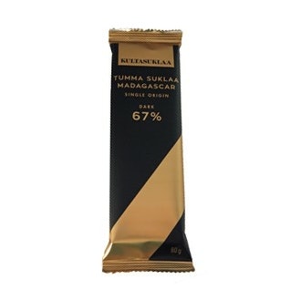 Kultasuklaa Madagaskar 67% suklaalevy 80g