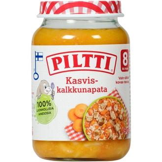 Piltti 200g Kasvis-kalkkunapata lastenateria 8kk