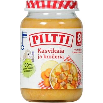 Piltti 200g Kasviksia ja broileria lastenateria 8kk