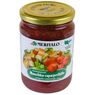 Meritalo Suomalainen Mansikka-raparperihillo 410g