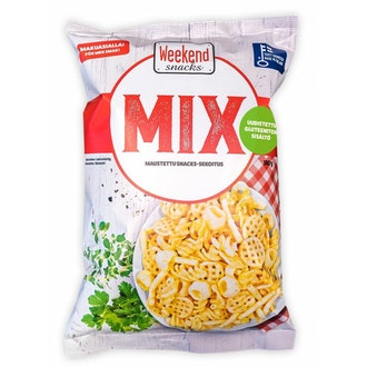 Weekend Snacks Weekend Mix Maustettu snacks-sekoitus 180g