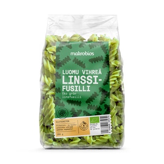 MakroBios Luomu vihreä linssifusilli 250g