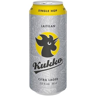 Laitilan Kukko Citra Lager 5,0% 0,5L olut