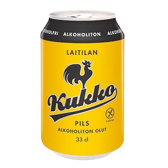 Laitilan Kukko Pils Alkoholiton 0,33L olut