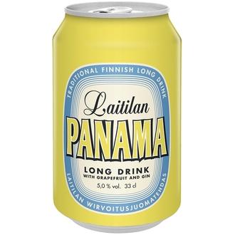 Laitilan Panama Gin 5,0% 0,33L ginipohjainen greipinmakuinen long drink