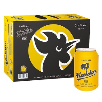 Kukko Vahva pils 5,5% 0,33l 12-p