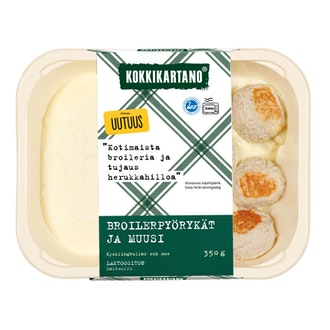 Kokkikartano broileripyörykät ja muusi 350g