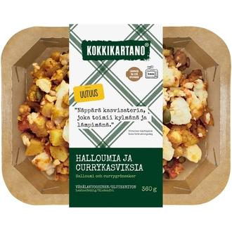 Kokkikartano Halloumia ja currykasviksia 360g