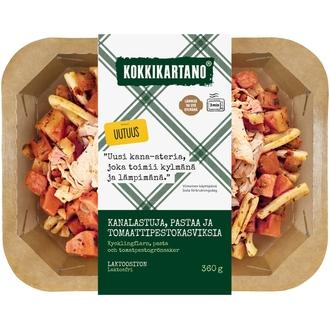 Kokkikartano Kanalastuja, pastaa ja tomaattipestokasviksia 360g