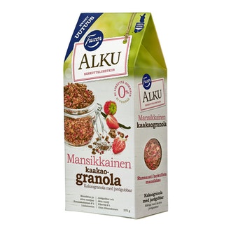 Fazer Alku mansikkainen kaakaogranola 375g