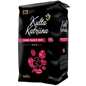 Kulta Katriina papukahvi 500g tummapaahto