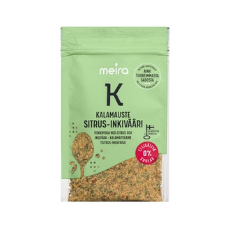 Meira Kalamauste sitrus-inkivääri ei lisättyä suolaa 25g