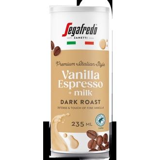 Segafredo Vanilla Espresso+Milk maitokahvijuoma 235ml vähälaktoosinen RAC