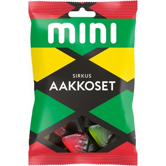 Malaco Mini Aakkoset Sirkus makeissekoitus 120g