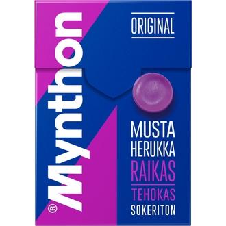 Mynthon Original Mustaherukka +C sokeriton kurkkupastilli 85g