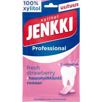 Jenkki Professional Fresh Strawberry +C täysksylitolipurukumi 90g