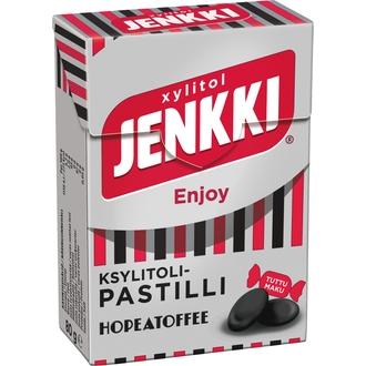 Jenkki Enjoy Hopeatoffee ksylitolipastilli 80g