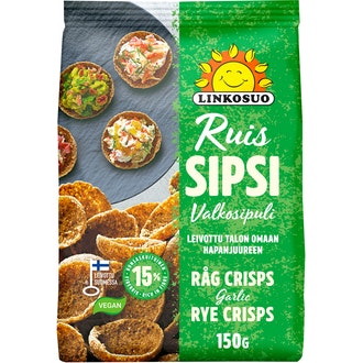Linkosuo Ruissipsi valkosipuli 150g