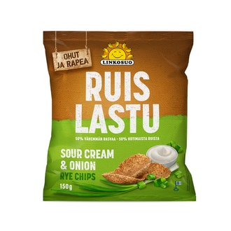 Linkosuo Ruislastu 150g sour cream onion