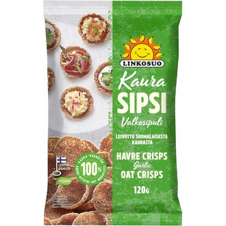 Linkosuo Kaurasipsi valkosipuli 120g