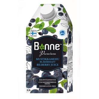 Bonne Premium mustikkamehujuoma 0,5l