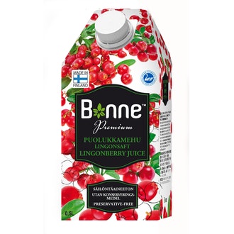 Bonne Premium puolukkamehujuoma 0,5l