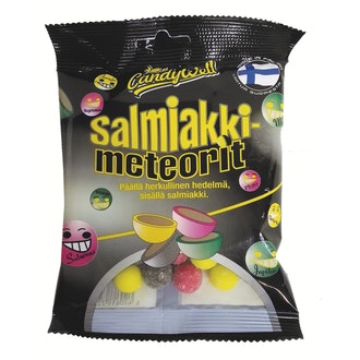 Candywell Salmiakkimeteorit 130g makeissekoitus