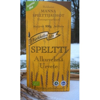 Birkkalan Luomu Mannaspelttijauhot täysjyvä 800g