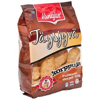 Vanajan Täysjyväkorppu 300g