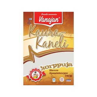 Vanajan Kaura-Kanelikorppu 340g