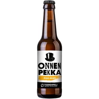 Onnenpekka  pils olut 4,5% 0,33l long neck kertapullo