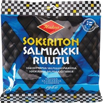 Halva Sokeriton Salmiakkiruutu 90 g