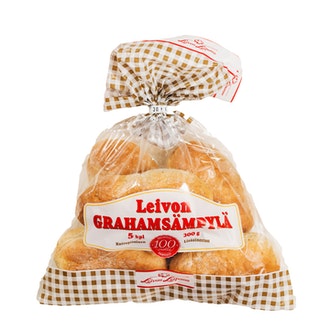 Leivon grahamsämpylä 5 kpl 300g