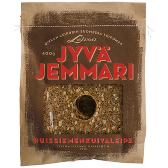 Leivon Leipomo Jyväjemmari 400g ruissiemenkuivaleipä