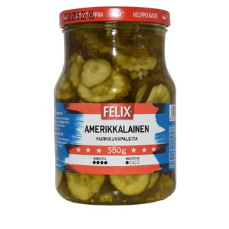 Felix Amerikkalainen kurkkuviipaleita makeassa mausteliemessä 730/380g