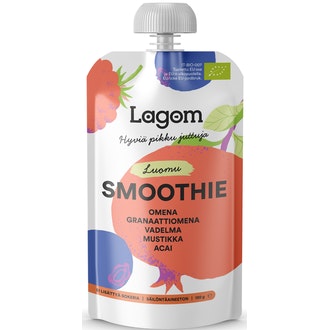 Lagom smoothie 120g hedelmä & marja & acai, luomu