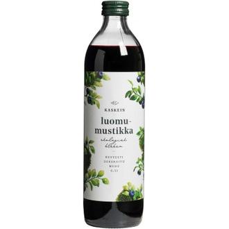 Kaskein luomumustikkamehutiiviste 0,5l