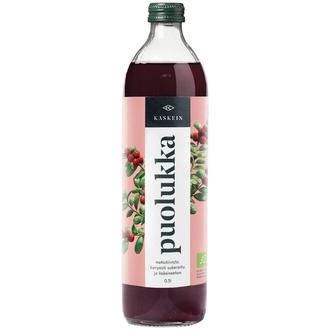 Kaskein luomupuolukkamehutiiviste 0,5l