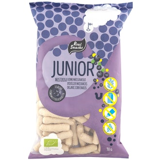 Real Snacks Junior 90g mustikka luomu