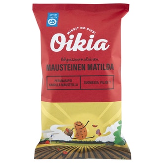 Oikia Mausteinen Matilda kaikilla mausteilla perunalastut 250g
