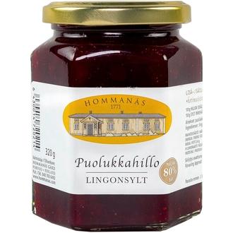 Hommanäs 320g puolukkahillo 80%