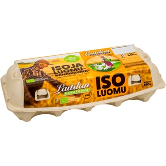 Laitilan Kanatarhan luomukananmunia L10 680g